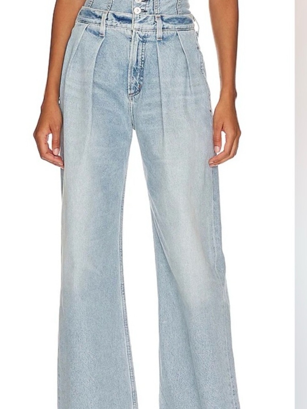Citizens Of Humanity Light Blue High-Rise Wide-Leg Jeans